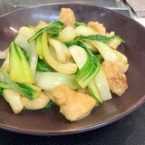 青梗菜とササミの炒め物